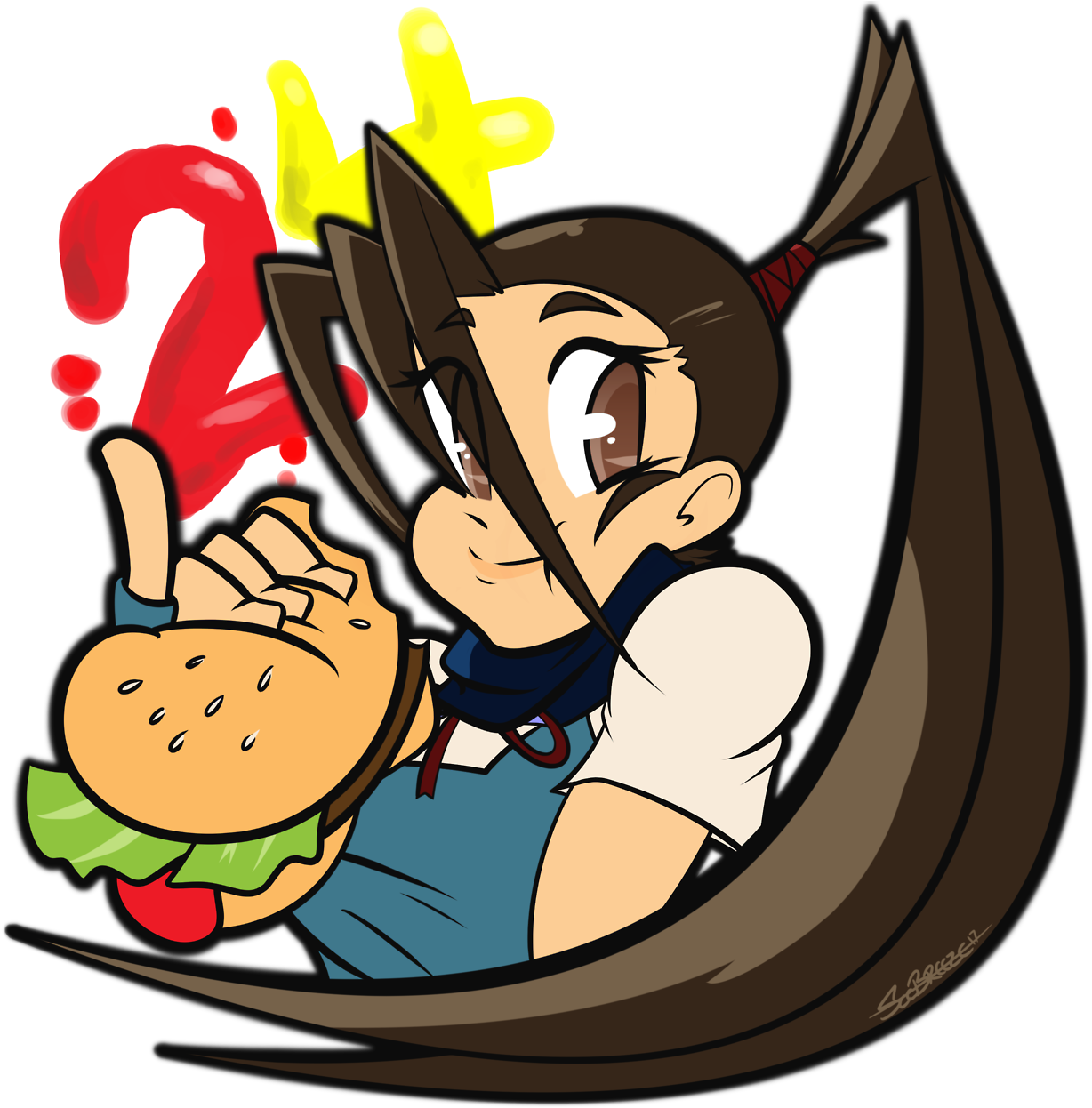 [ Ibuki Burger Time ] Birthday Gift For @galardriel - [ Ibuki Burger Time ] Birthday Gift For @galardriel (1280x1280)