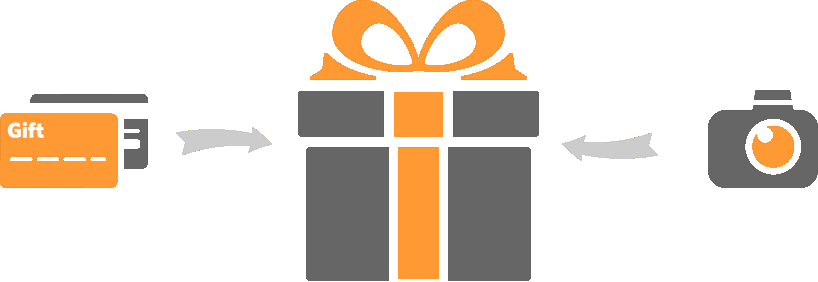 Birthday Collage Icon - Gift Certificate Icon Png (818x282)
