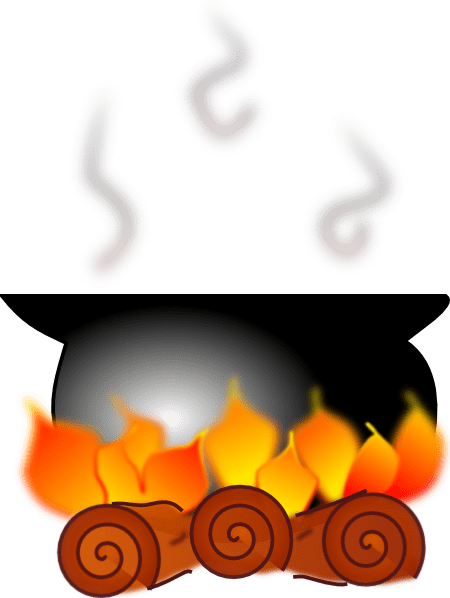 Pot Of Boiling Water Clipart 2 By Frank - Boiling Pot Clip Art (450x598)