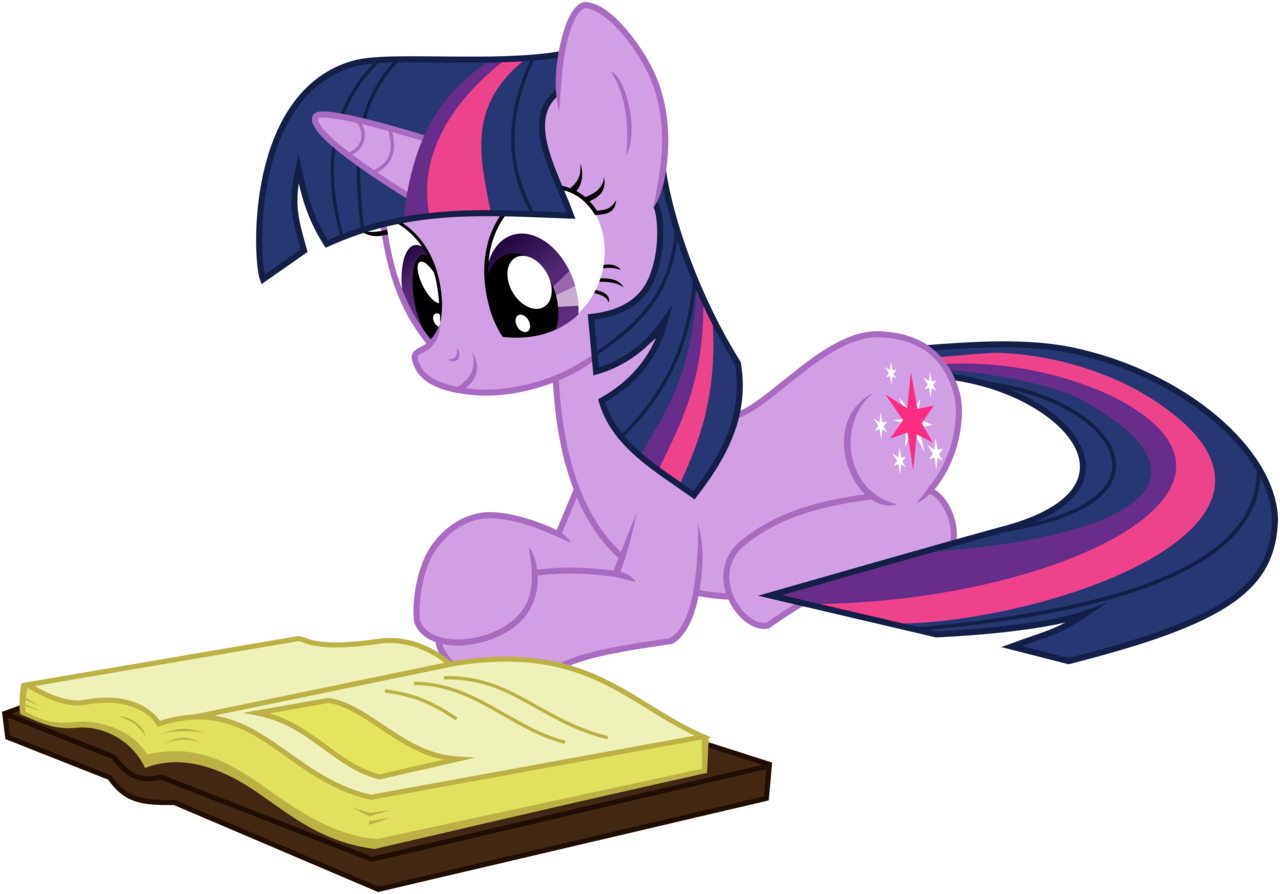 Twilight Reading - My Little Pony Reading (1280x894)