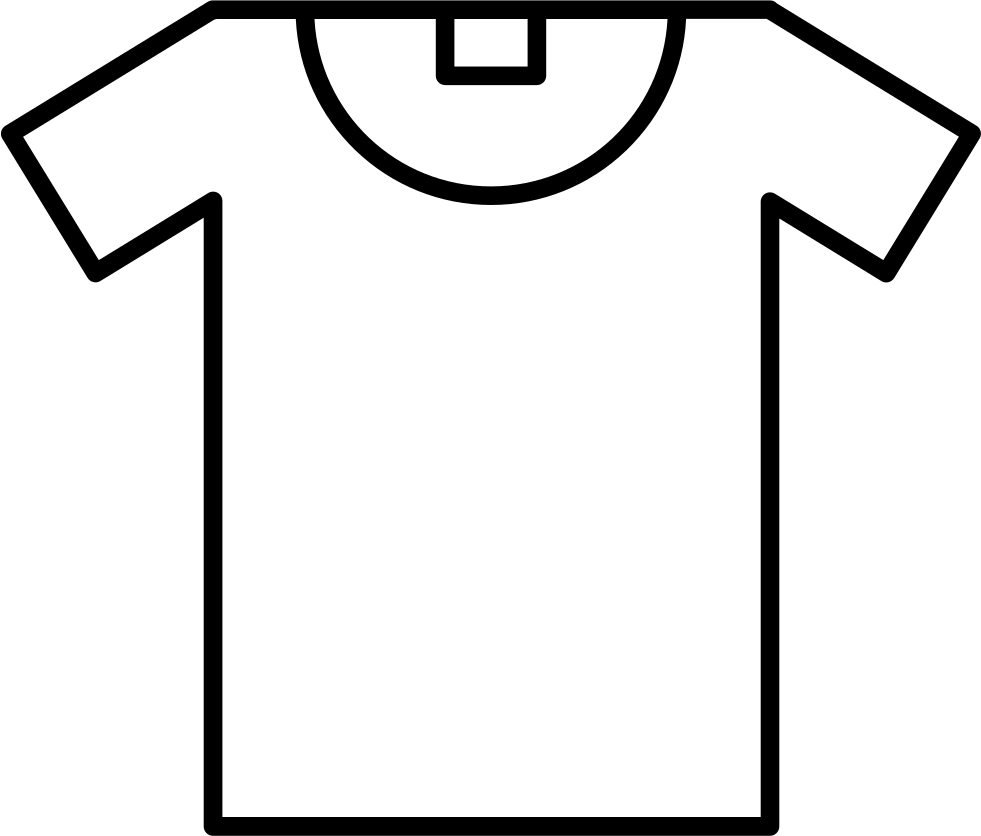 T-shirt Outline Comments - Sport Jersey Template Printable (981x836)