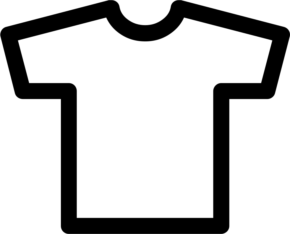 T-shirt Outline Comments - Crew Neck (981x792)