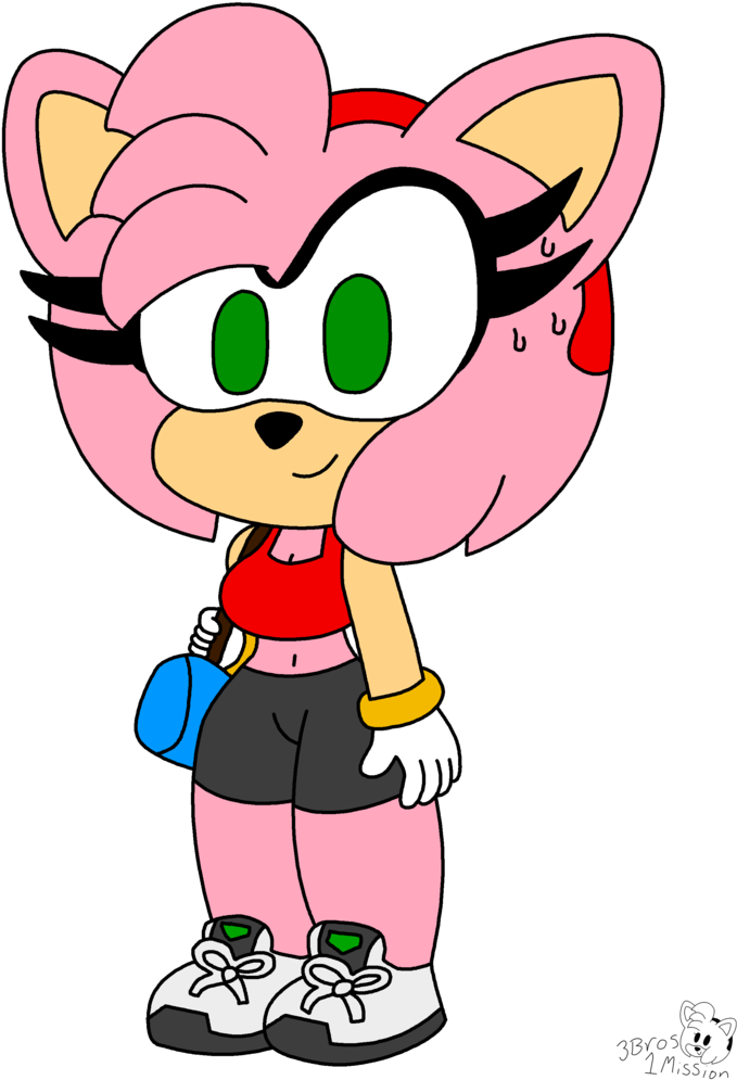 Workout Amy By 3bros1mission - Cartoon (774x1032)