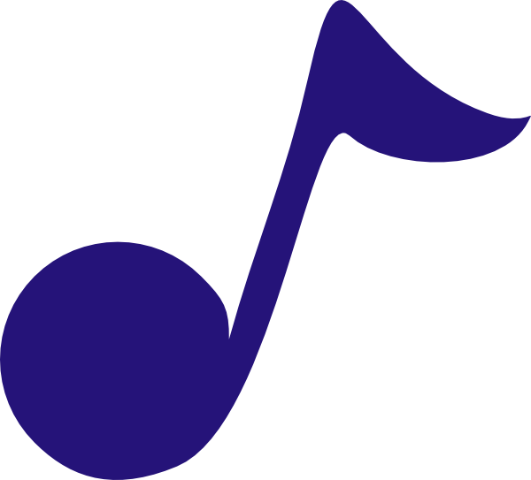 Blue Note Cliparts - Music Note Clip Art (600x543)