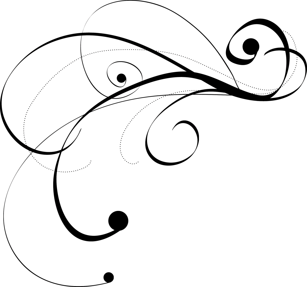 Free Flourishes Clipart Image - Wedding Clip Art Black And White (1023x958)