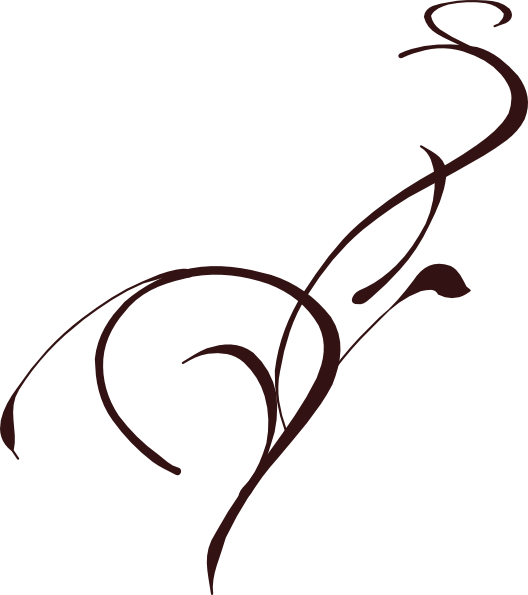 Scroll Floral Brown 321212 Svg Clip Arts 528 X 595 - Aisha Bint Abi Bakr (528x595)