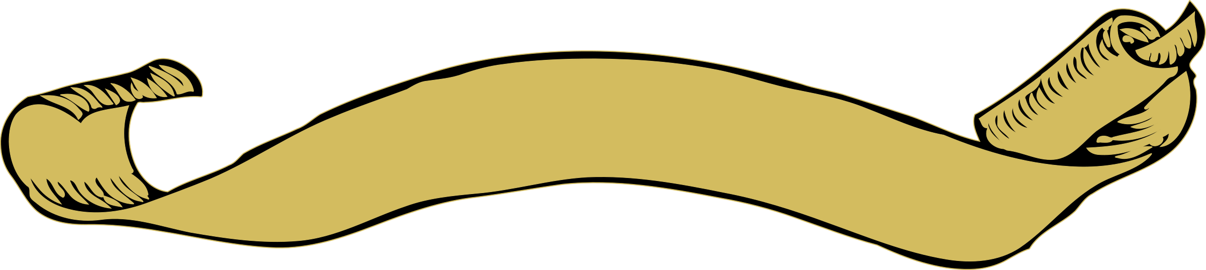 Scroll Png - Scroll Clipart Png (2400x537)