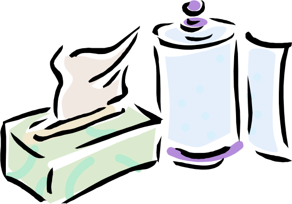 Kleenex - Paper Towel Clip Art (600x419)