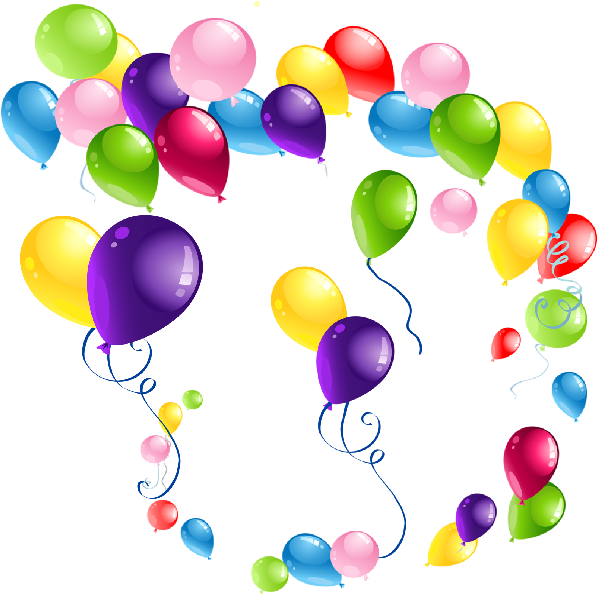 Party Balloons Cartoon Clip Art Images Are Free To - Balloons Png (600x600)