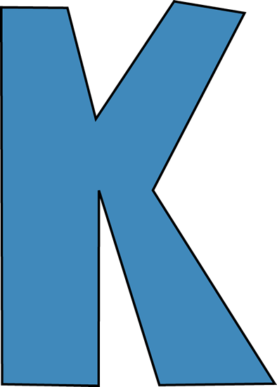 Lettering Clipart Transparent - Letter K Clipart (394x550)