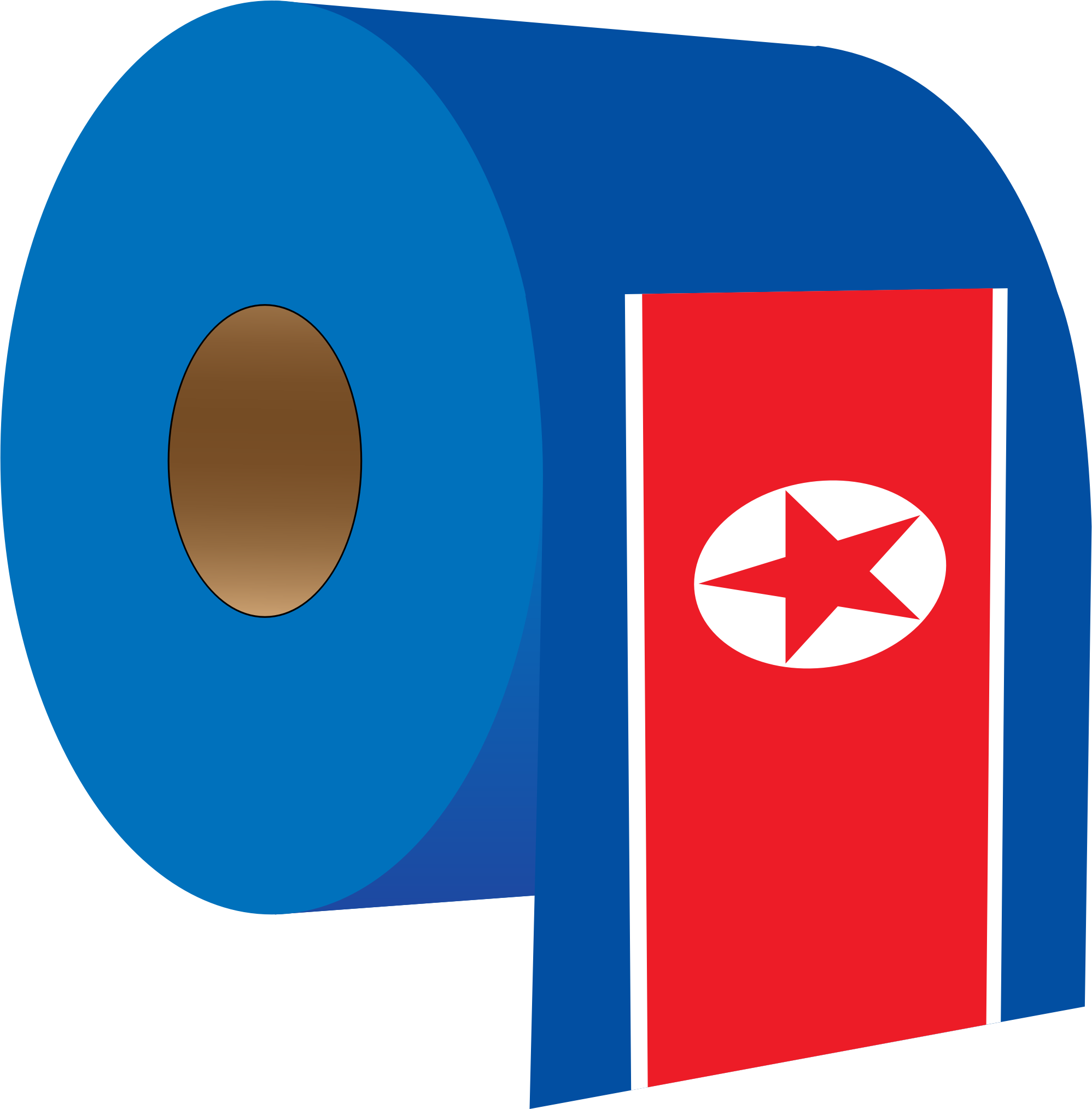 Big Image - North Korea Flag Toilet Paper (1997x2028)
