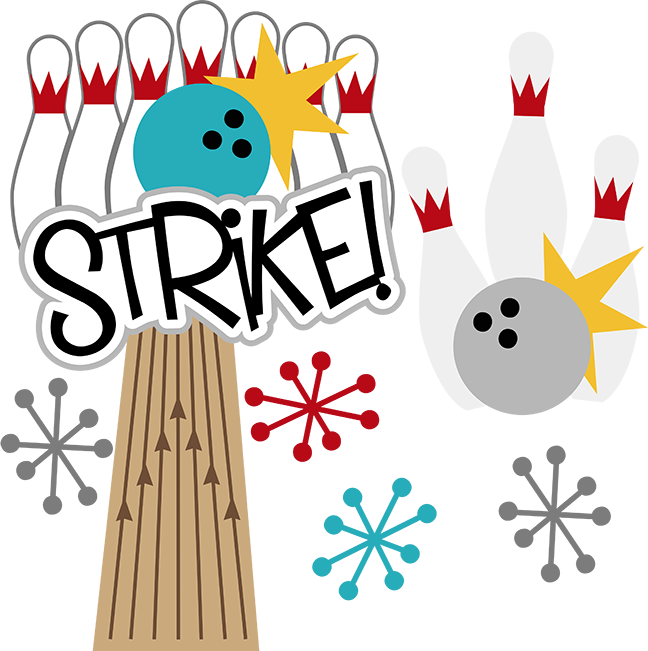 Bowling Strike Clip Art - Strike Bowling Clip Art (648x651)