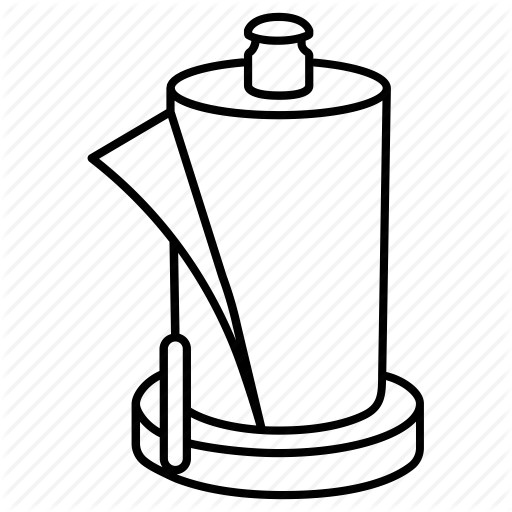 Cleaning, Holder, Kitchen, Paper, Towel Icon Icon Search - Paper (512x512)
