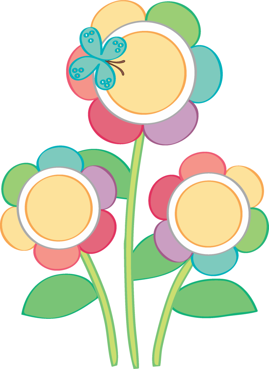 Birthday Clipart, Birthday Cakes, Cake Clipart, Flower - Flores Y Buhos Dibujo Png (935x1280)
