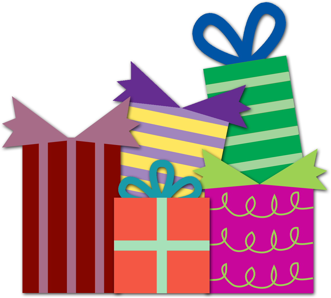 10 Happy Birthday Presents - Birthday Presents Png (1118x1007)