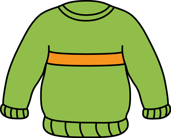 Stripe Cliparts - Sweater Clipart Black And White (600x486)