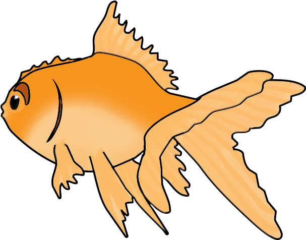 Blue Green Fish, Goldfish Clip Art - Goldfish (629x503)