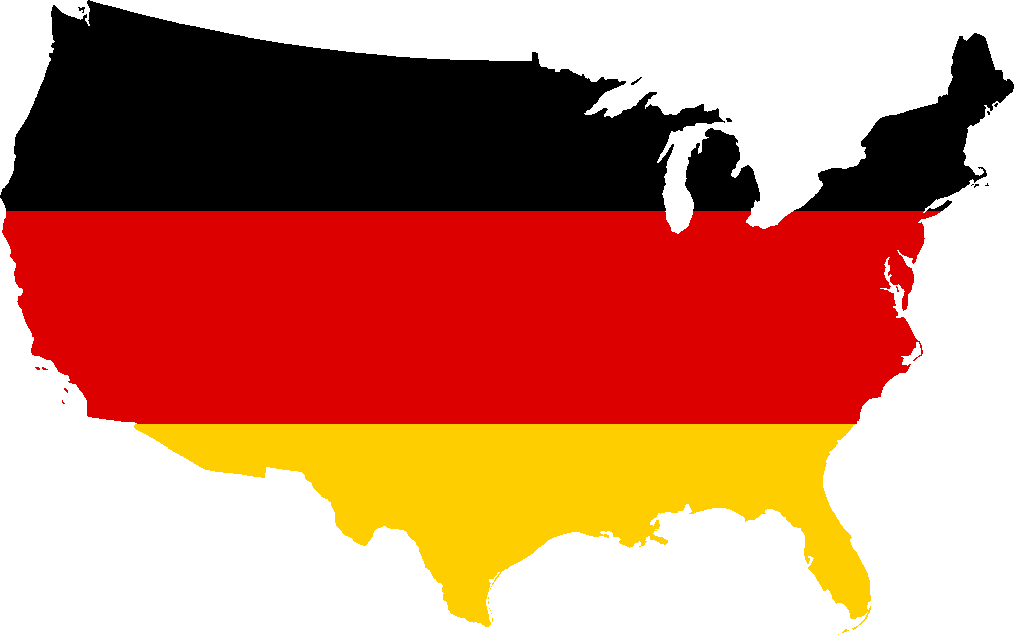 Germany Clip Art - Bubbler Vs Water Fountain Map (2000x1253)