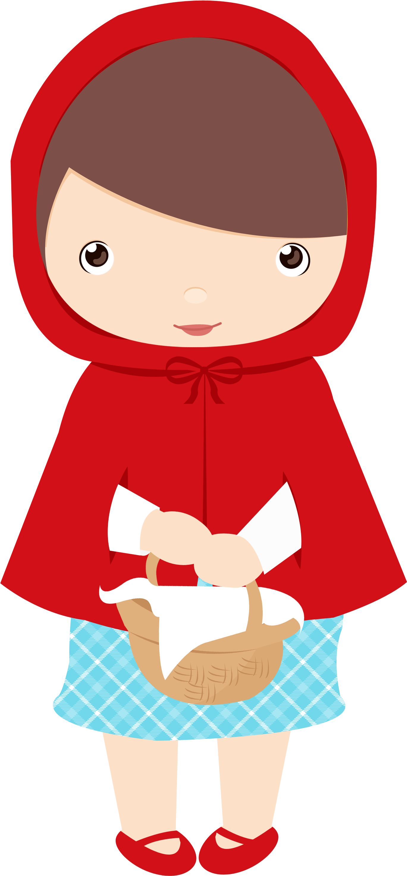 Pin By เพื่อน ตลอดกาล On Cute Clipart ~ Minus - Little Red Riding Hood Clipart Png (1604x3113)