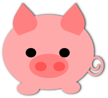 Free Printable Planner Stickers And Scrapbooking Papers - Cute Pig Clipart (560x511)