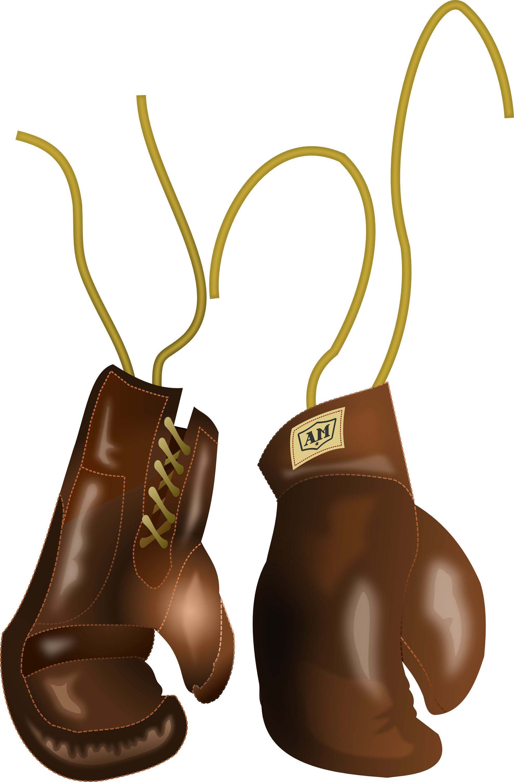 Public Domain Clip Art Vintage - Old Boxing Glove Png (1979x3010)