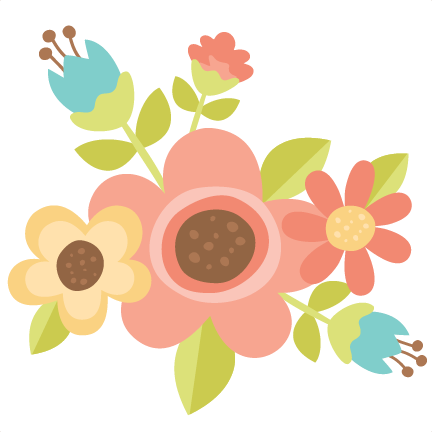 Flower Group Svg Scrapbook Cut File Cute Clipart Files - Scalable Vector Graphics (432x432)
