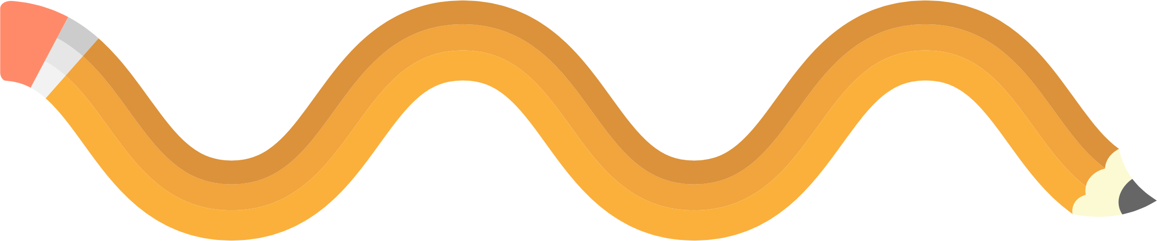 Clipart - Pencil Png (2334x486)