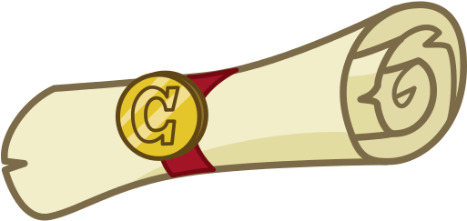 Closed Scroll Clipart, Explore Pictures - Racketlon (512x512)