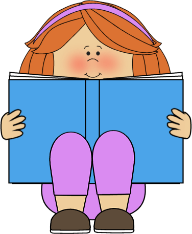Boy Reading A Book From Mycutegraphics - Child Reading Book Clipart (376x457)