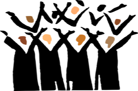 Gospel Dance Cliparts - Gospel Choir Clipart (450x298)