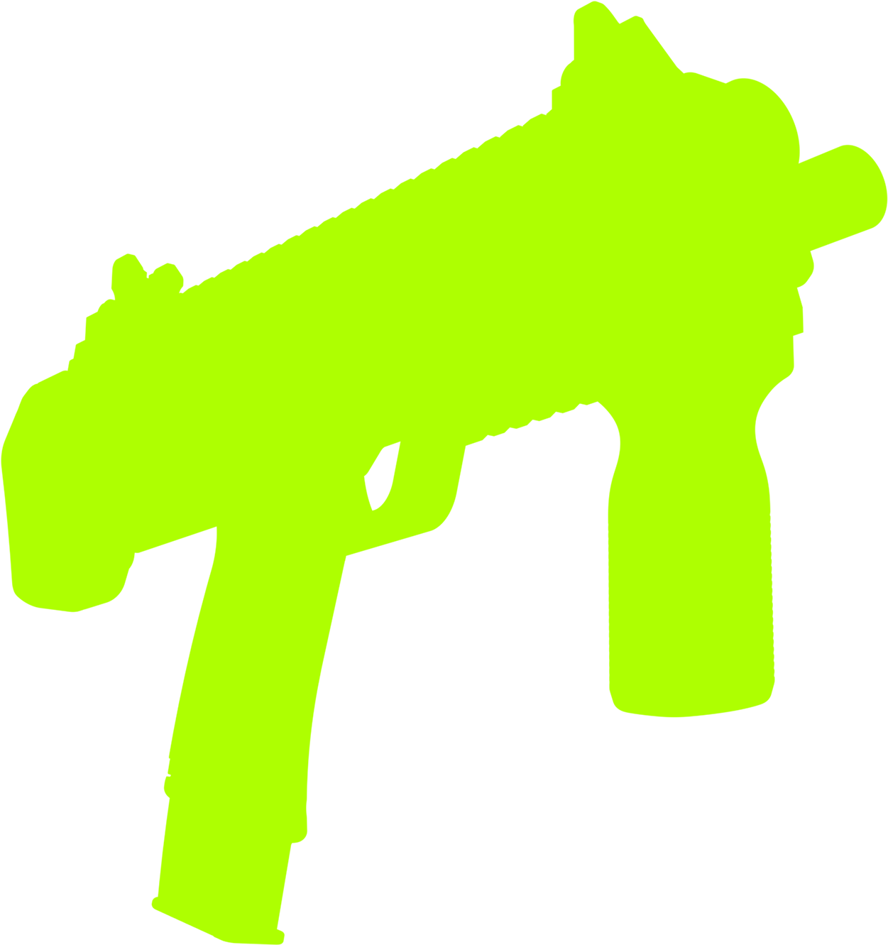 A Player With Phoenix Can Easily Pass Through Narrow - Handgun (1308x1342)