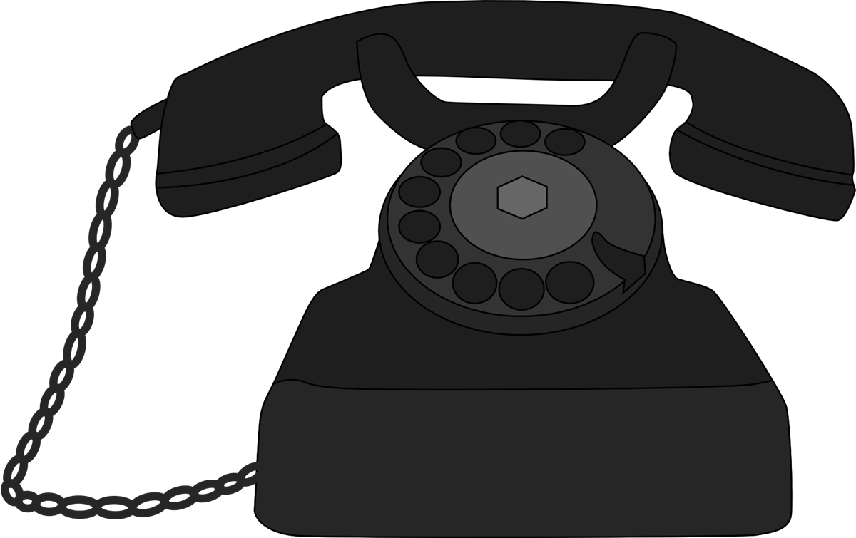 Telephone Clipart Old Phone - Old Black Telephone Clipart (1200x755)