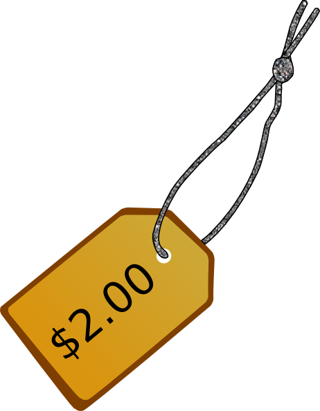 Price Tag Clip Art - Tag Clipart (462x594)