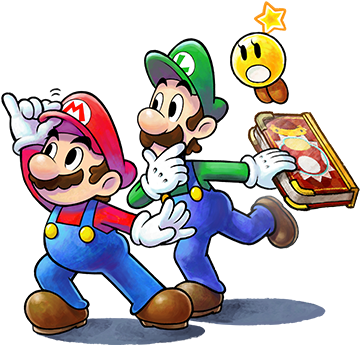 Paper Mario Joins Mario & Luigi - Mario Luigi Paper Jam (360x490)