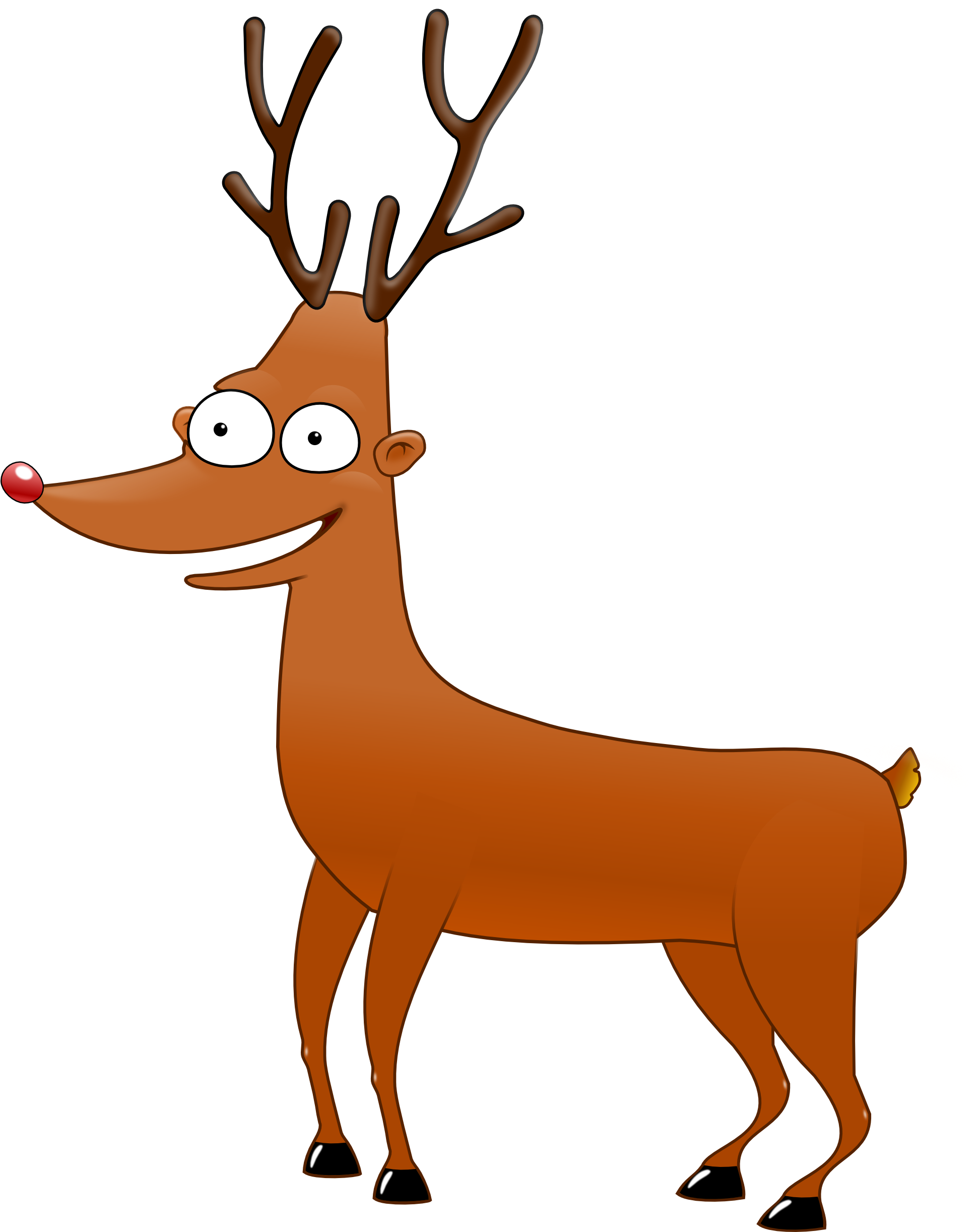 Free To Use Public Domain Reindeer Clip Art - Reindeer .png (1969x2443)