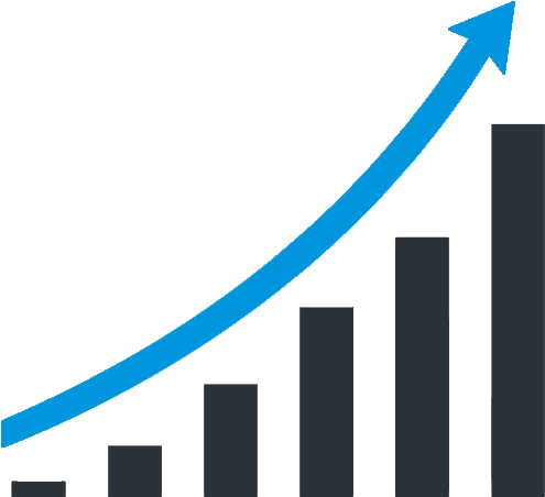 Graph Clipart Transparent - Growth Chart Png (500x571)