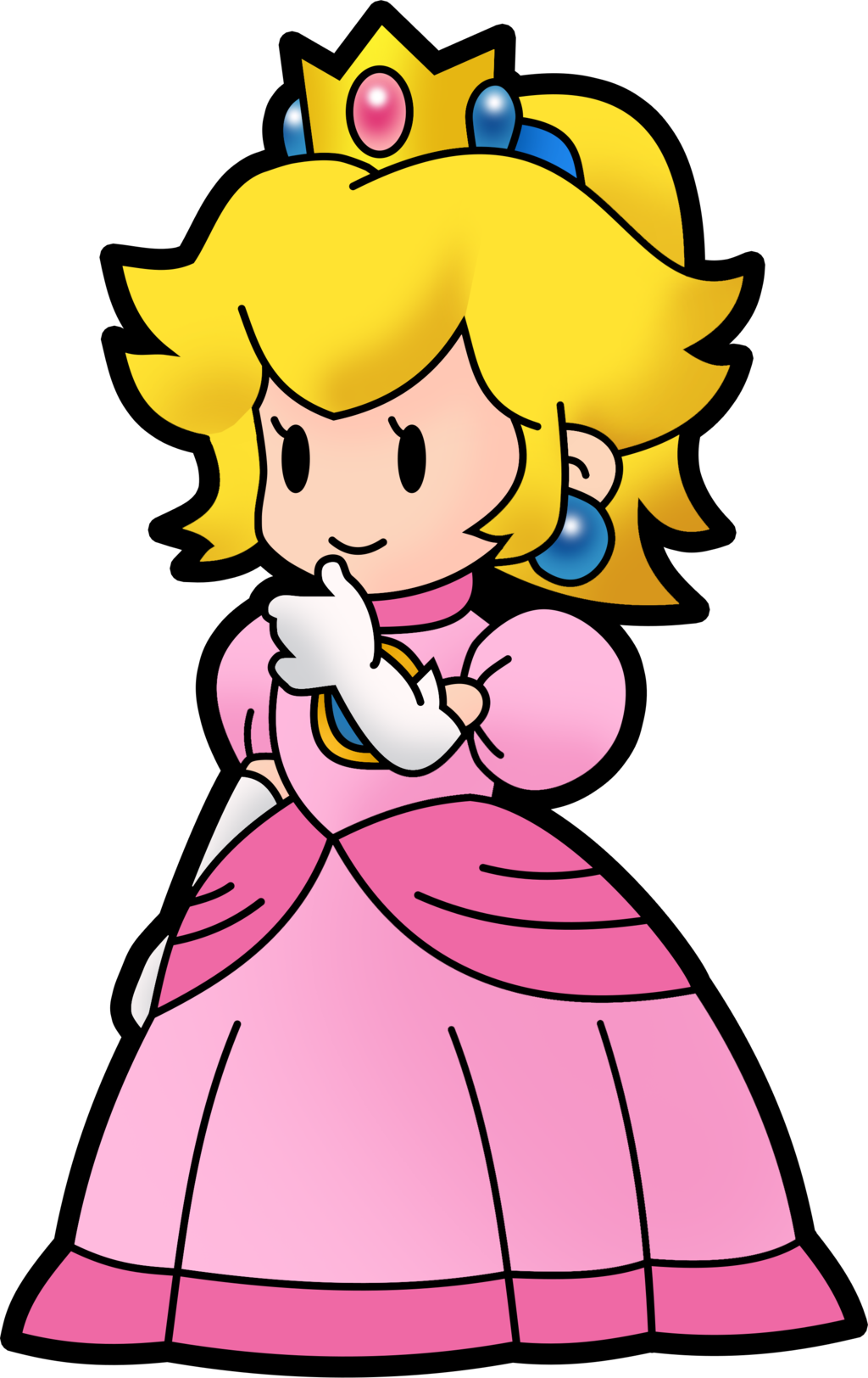Paper Princess Peach By Fawfulthegreat64 On Deviantart - Princess Peach For Paper Mario (1024x1624)