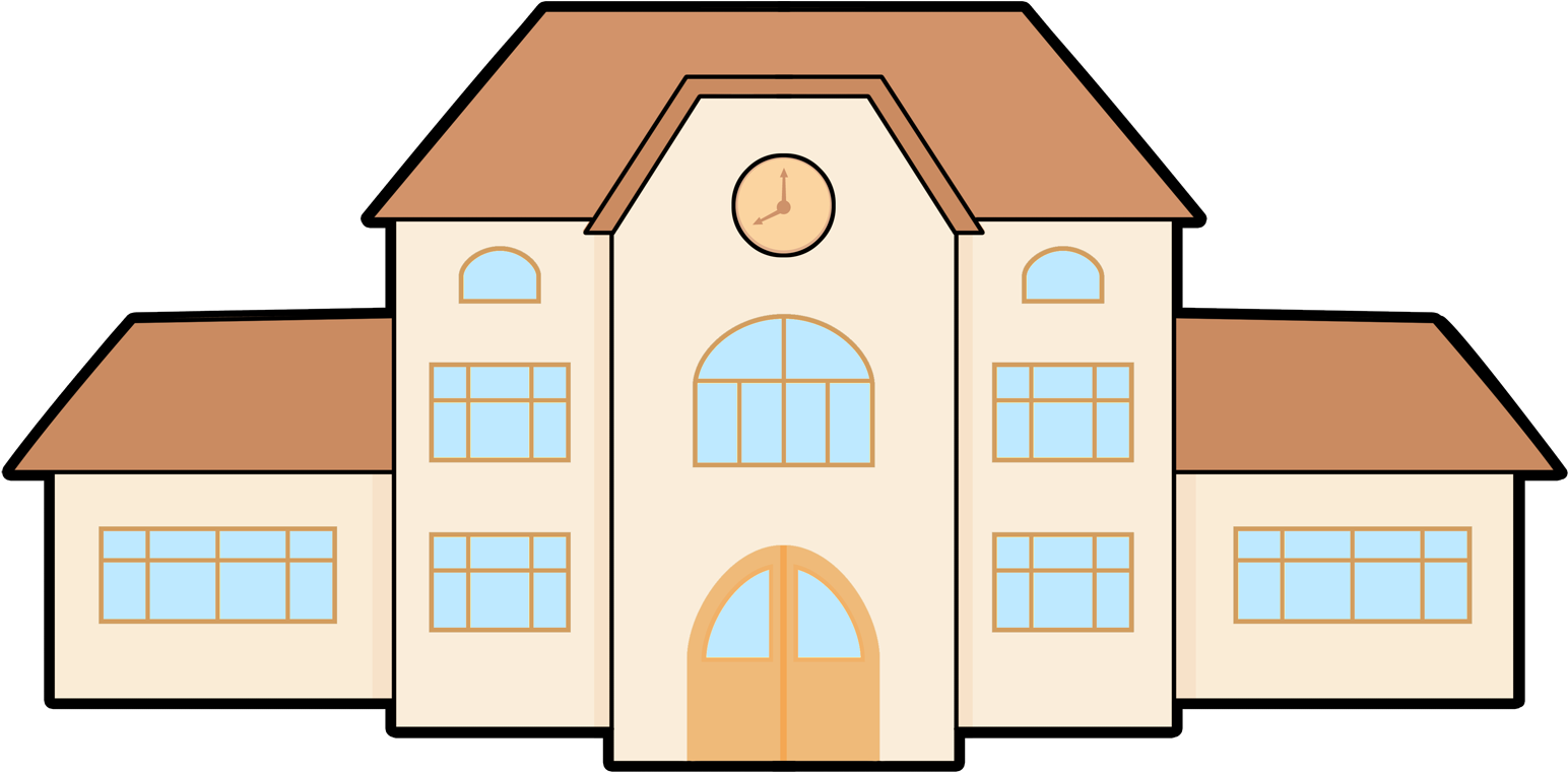 You Can Use This Clip Art Of A Village Farm On Whatever - Cartoon College Building (1600x980)