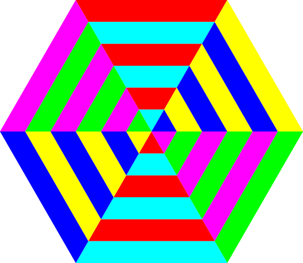 White Paper Hexagon Labels Orange - Octagon Cliparts (800x800)