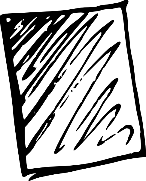 Messy Paper Clipart (486x600)
