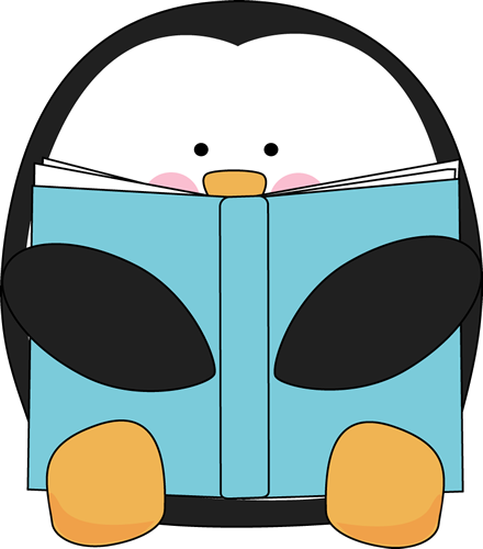 Penguin Reading A Book - Penguin Reading A Book (440x500)