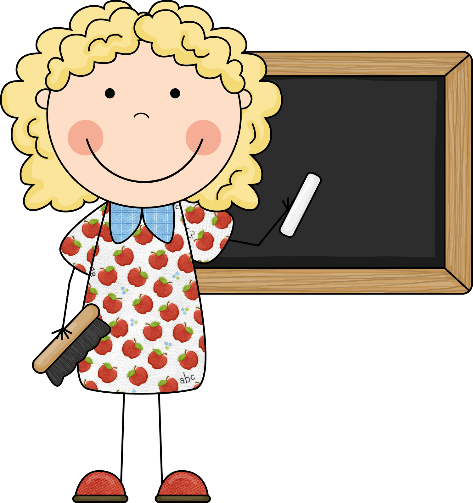 Kindergarten Teacher Clip Art - Small Teacher Clipart (1503x1600)