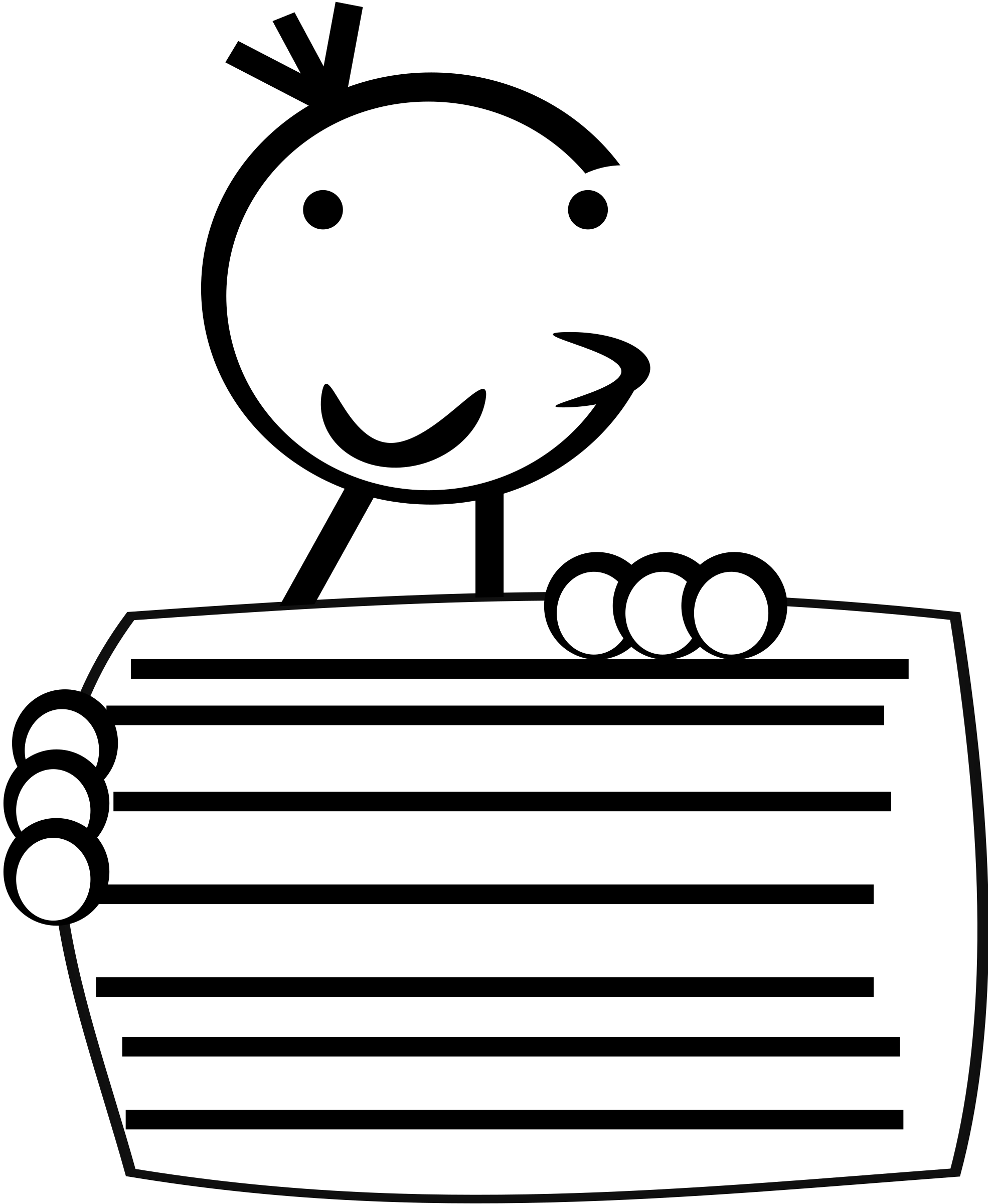 Kid Holding Sign Clip Art At Clker - Clip Art (1970x2400)