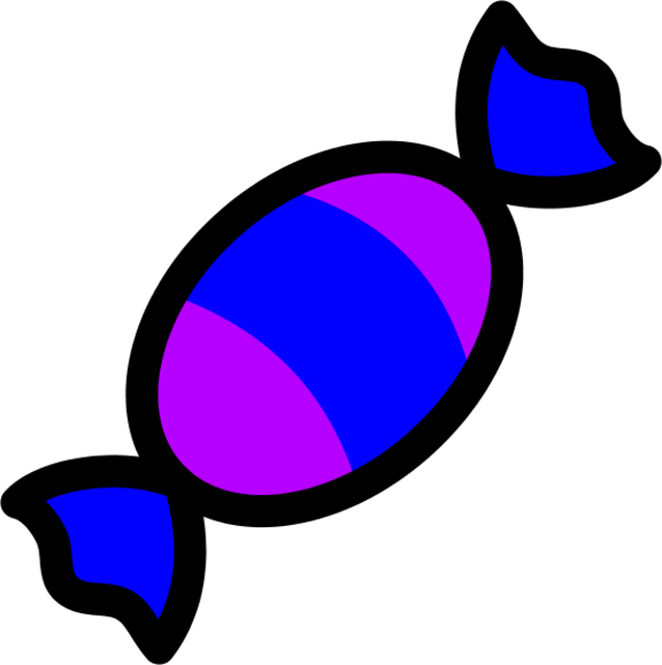 Wrapped Candy Clipart Png - Wrapped Candy Clip Art (600x603)