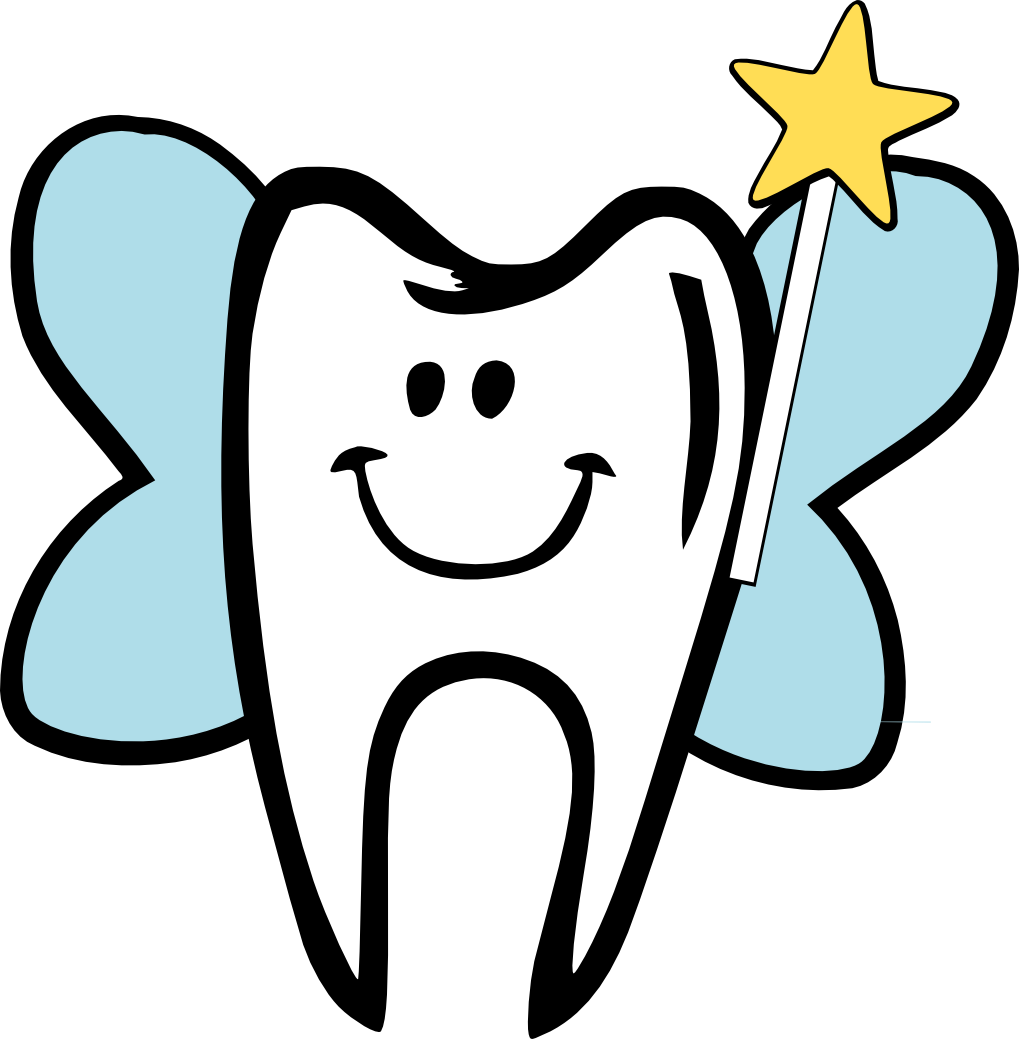 Toothfairy On Tooth Fairy Clip Art And Dental - Tooth Fairy Tooth (1019x1039)
