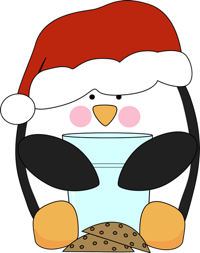 Christmas Clip Art Christmas Images - Penguin On Holiday Clipart (396x500)