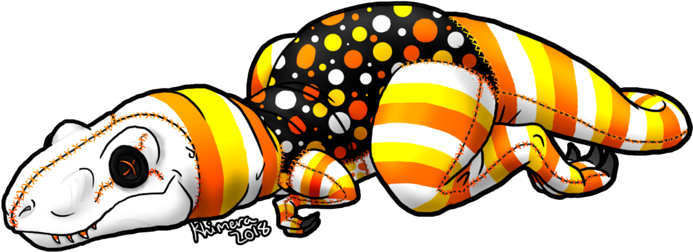 Candy Corn Curse Baby T-rex Plush Icon By Khimera - Candy Corn Curse Baby T-rex Plush Icon By Khimera (1024x388)