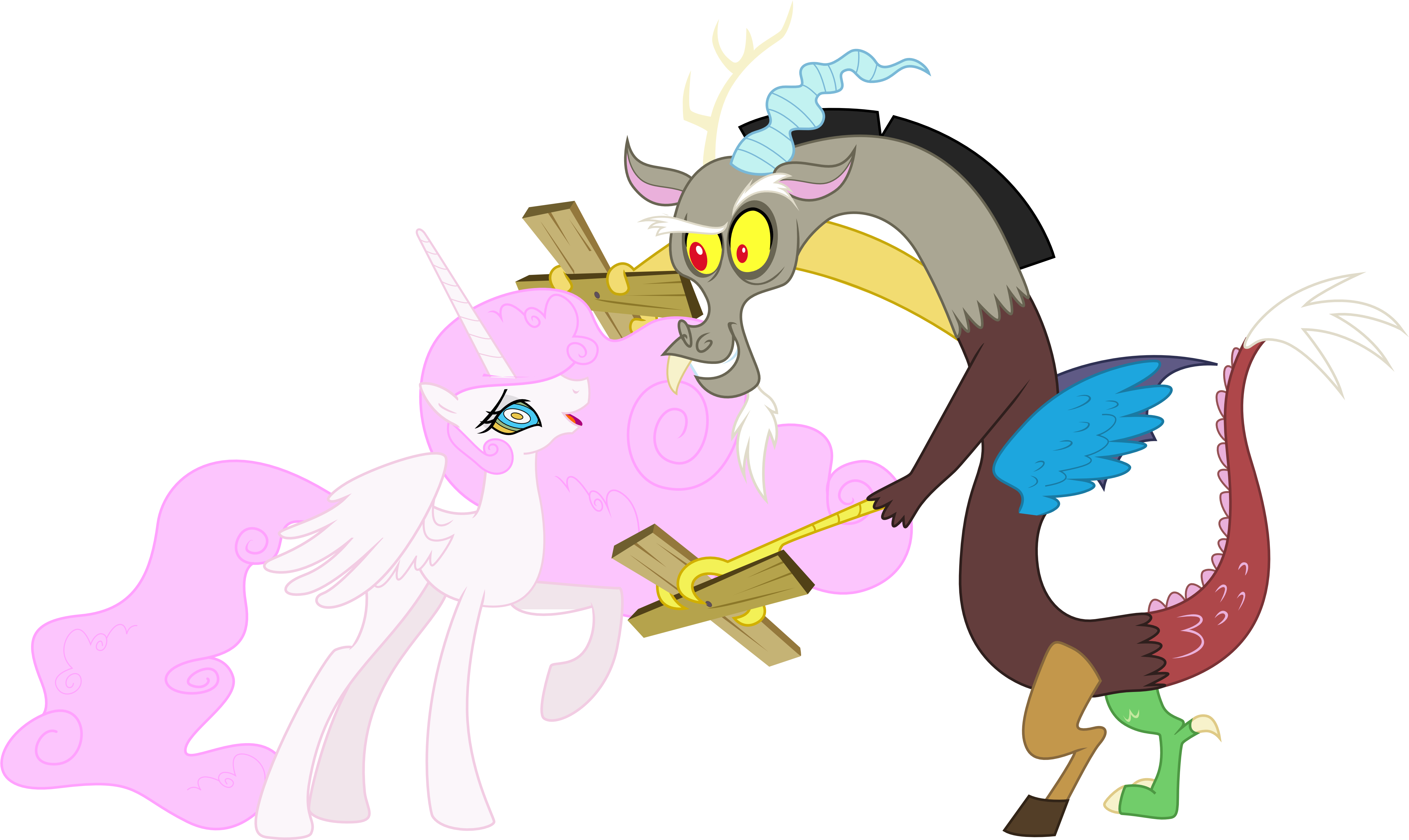 Princess Cottoncandy And Discord By Theshadowstone - Mlp Discord Snap (5103x3000)
