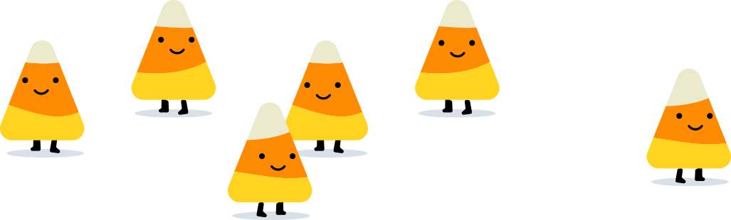 Skeletons Definitely Add To The Spookiness Of Halloween - Candy Corn Banner Transparent (1027x310)