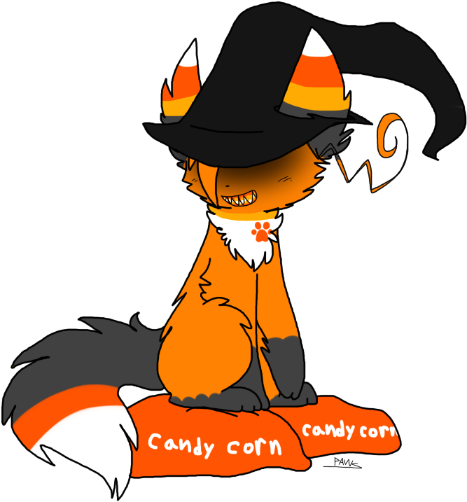 Candy Corn Paws By Goldehpaws On Clipart Library - Candy Corn (777x785)